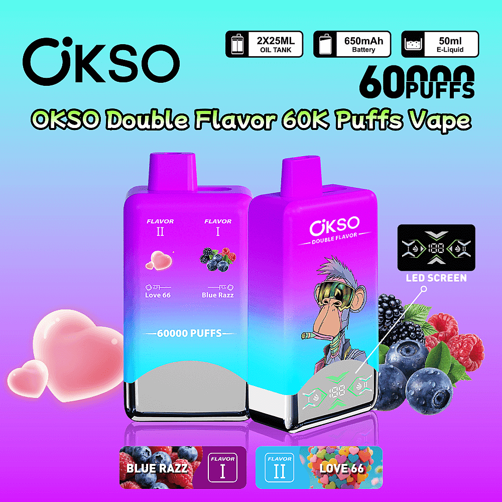OKSO 60000 Puffs Dual Flavors Disposable Vape