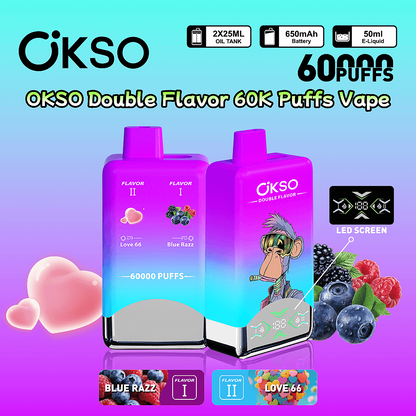 OKSO 60000 Puffs Dual Flavors Disposable Vape