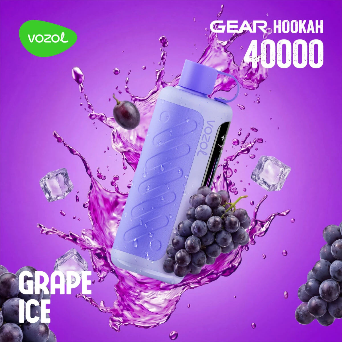 VOZOL 40K Grape Ice – Traubengeschmack mit erfrischender Ice-Note