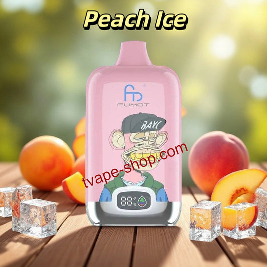 Peach Ice RandM Tornado 12000 Vape
