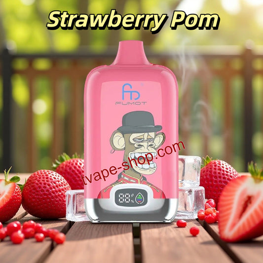 RandM Tornado 12000 Puffs Strawberry Pom