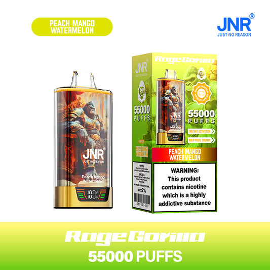 JNR Rage Gorrila 55000 Vape Peach Mango Watermelon