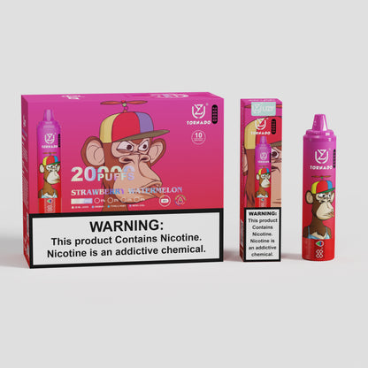 12 Geschmack UZY Tornado 20000 Puffs Vape