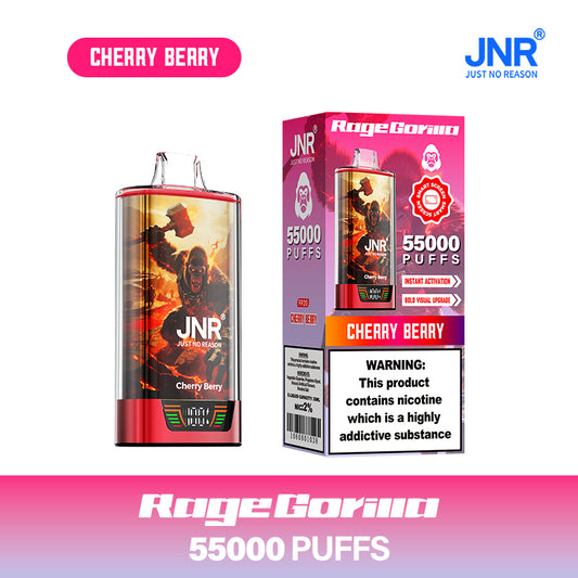 JNR Vape Rage Gorilla 55000 Züge Cherry Berry