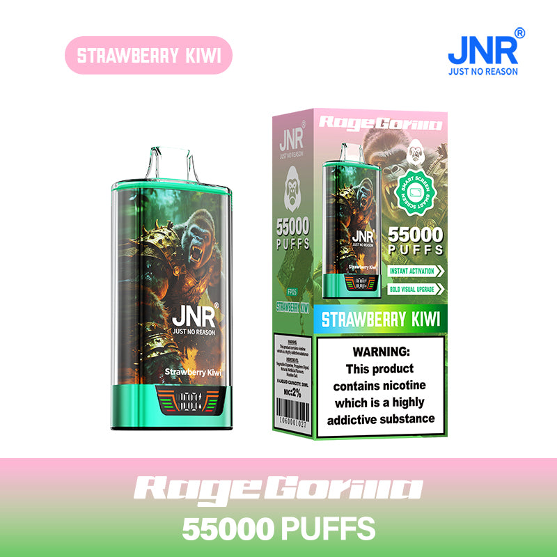JNR Vape Rage Gorrila 55K Strawberry Kiwi Geschmack