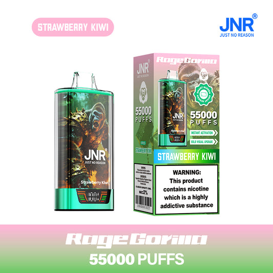 JNR Vape Rage Gorrila 55K Strawberry Kiwi Geschmack