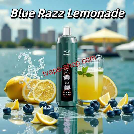 Al Fakher Blue Razz Lemonade Crown Bar 8000 Puffs Vape