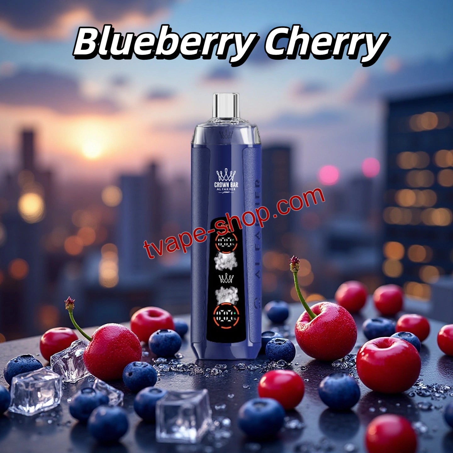 Al Fakher Blueberry Cherry Crown Bar 8000