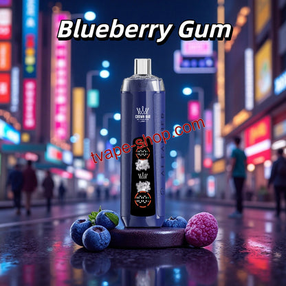 Al Fakher Blueberry Gum 8000 Crown Bar Vape 