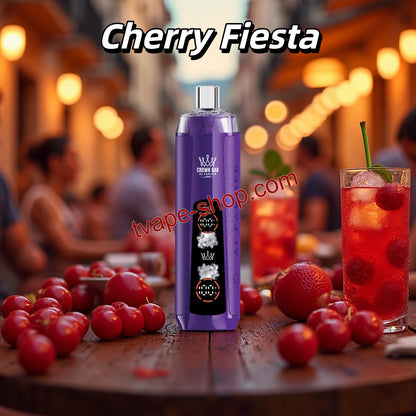 Cherry Fiesta Al Fakher Crown Bar 8000 Crystal