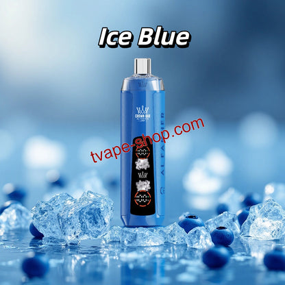 Ice Blue Al Fakher Crown Bar 8000 Crystal Vape 
