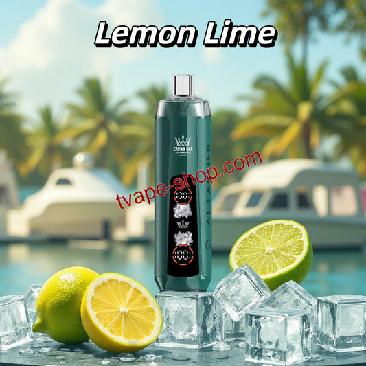 Al Fakher Lemon Lime Crown Bar 8000 Crystal Vape 