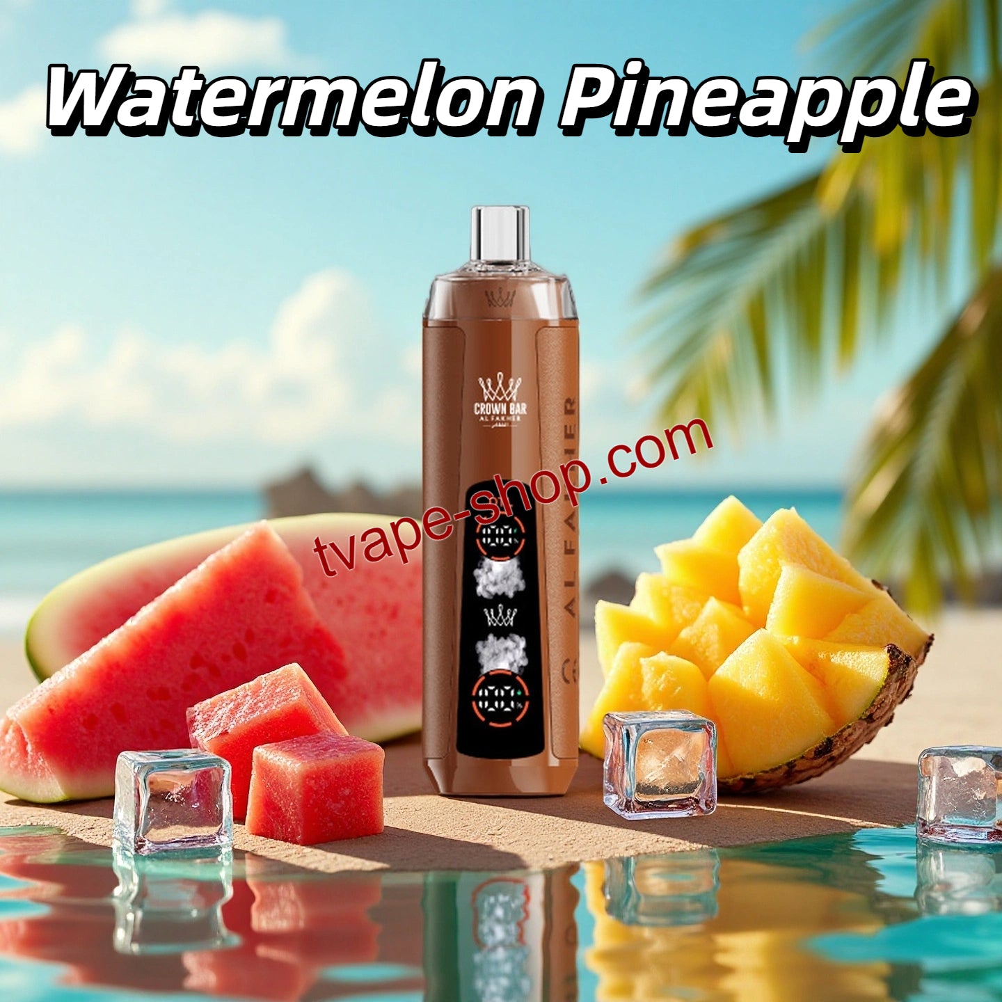 Watermelon Pineapple Al Fakher Crown Bar 8000 Crystal