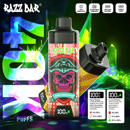 Razz Bar NEW 40K Puffs Vape 18 Geschmacksrichtungen