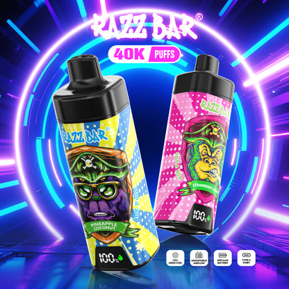 Razz Bar NEW 40K Puffs Vape 18 Geschmacksrichtungen