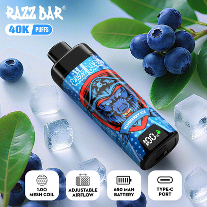 Razz Bar NEW 40K Puffs Vape 18 Geschmacksrichtungen