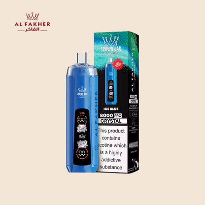 Al Fakher Crown Bar 8000 Ice Blue Vape
