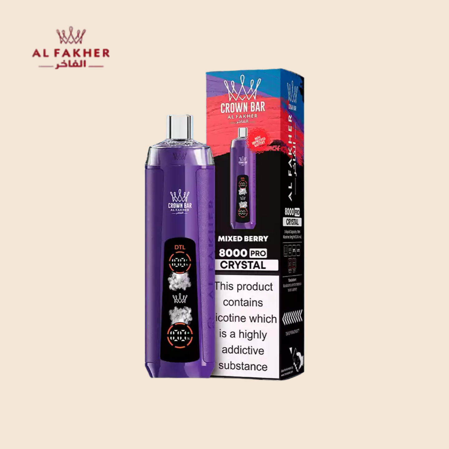 Mixed Berry Al Fakher Vape 8000