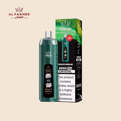 Space Dream Al Fakher Crown Bar 8000 Crystal Vape 