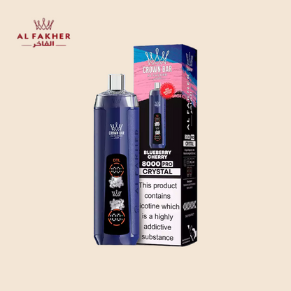 Blueberry Cherry Al Fakher Crown Bar 8000 Puffs Vape