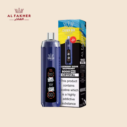 Blueberry Sour Raspberry Al Fakher Crown Bar 8000 Vape