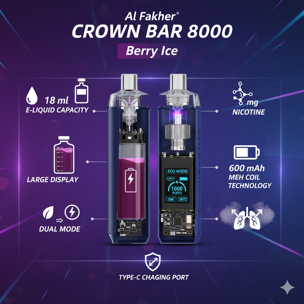 Al Fakher Vape 8000 Berry Ice