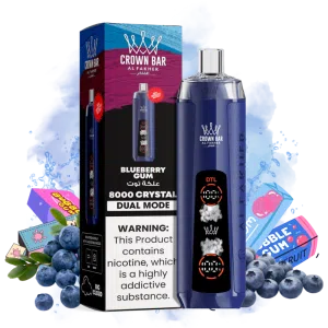 Al Fakher 8000 Crown Bar Vape Blueberry Gum