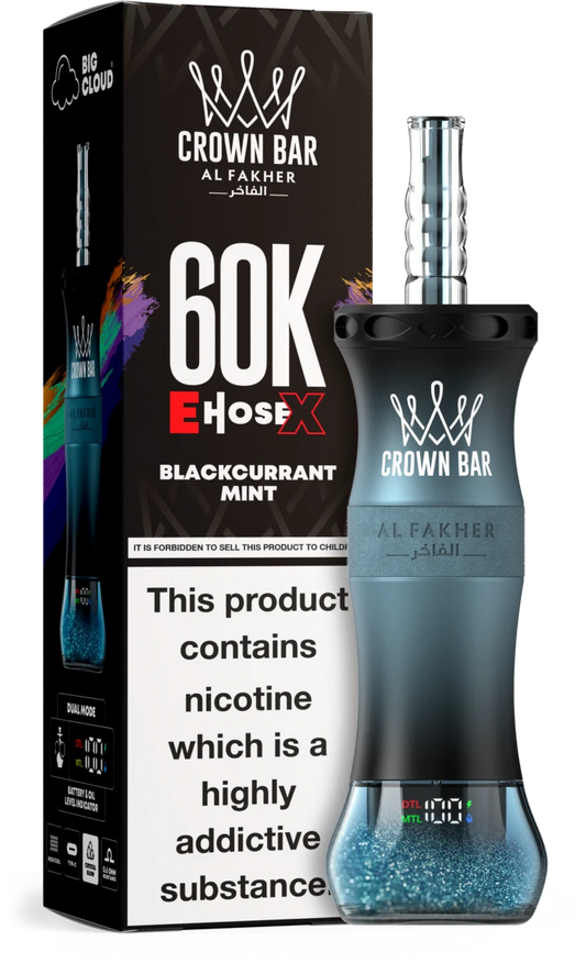 Al Fakher E-Hose Vape 60K Züge Blackcurrant Mint