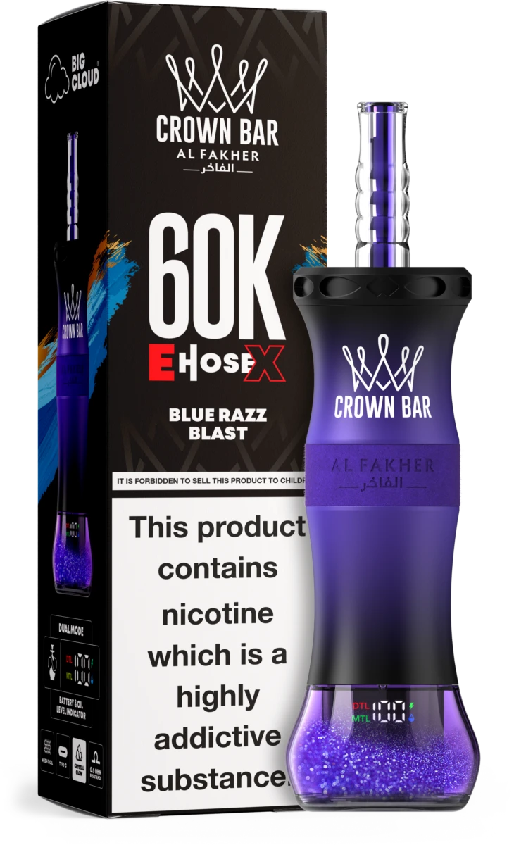 Blue Razz Blast Geschmack Al Fakher E-Hose X 60K Vape