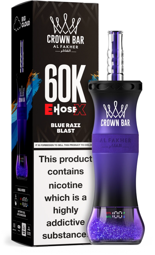 Blue Razz Blast Geschmack Al Fakher E-Hose X 60K Vape