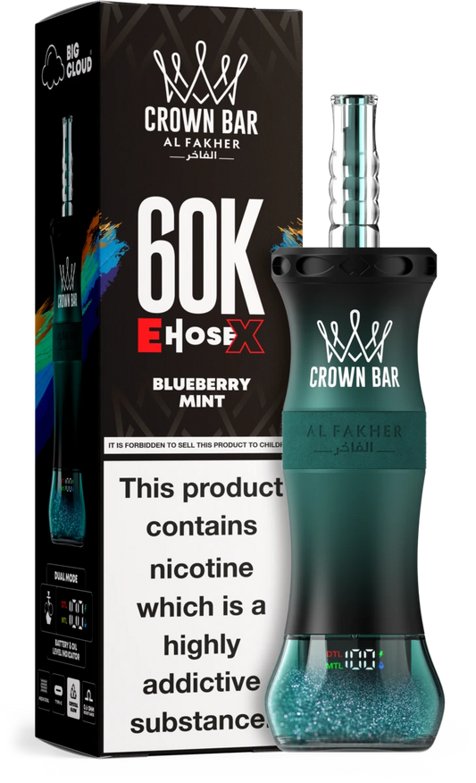 Al Fakher E-Hose 60K Züge Blueberry Mint Vape