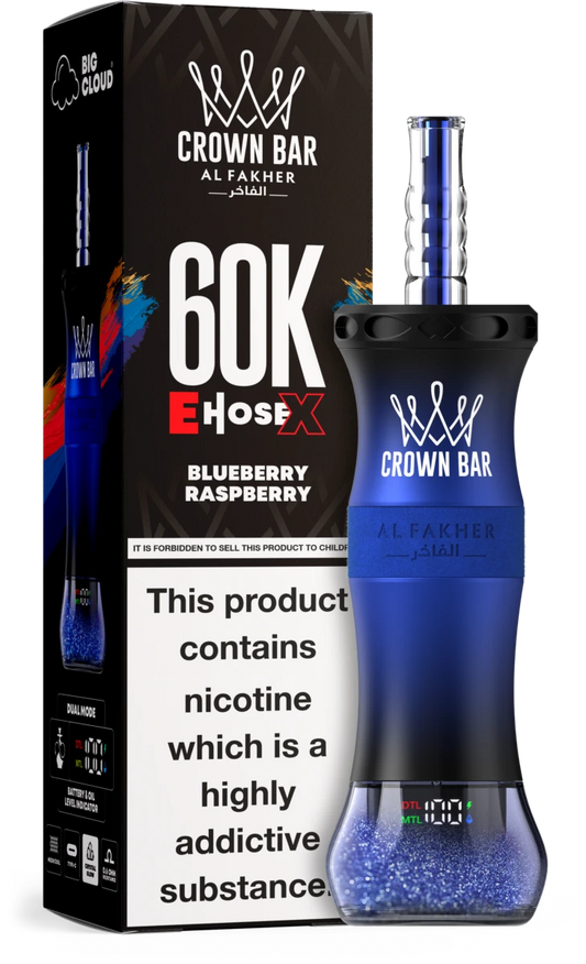 Al Fakher E-Hose X Vape 60000 Züge Blueberry Raspberry
