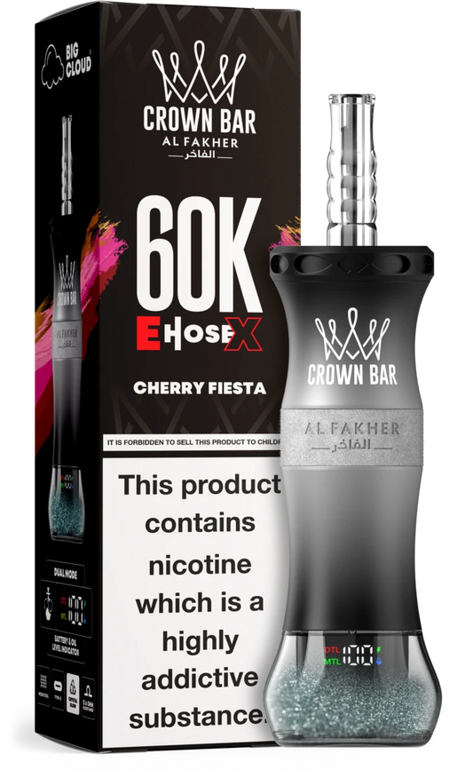 1000 mAh Wiederaufladbar Al Fakher Vape 60K Züge Cherry Fiesta