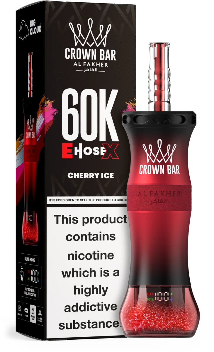 Al Fakher E-Hose X 60K Züge CHERRY ICE