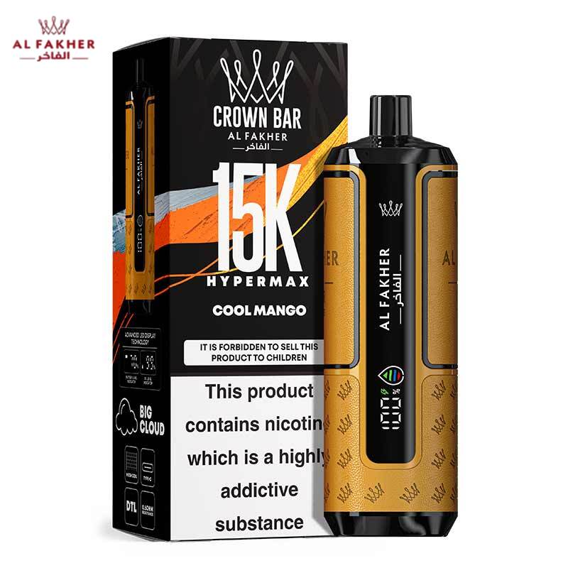 Al Fakher 15000 Crown Bar HyperMax Cool Mango Geschmack