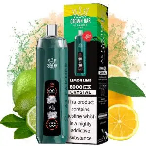 Al Fakher Vape Crown Bar 8000 Crystal Lemon Lime