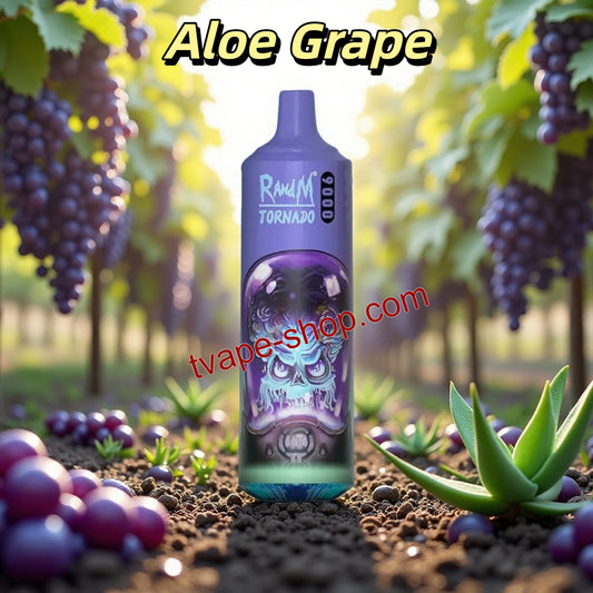 Aloe Grape RandM Tornado 9000 Vape 