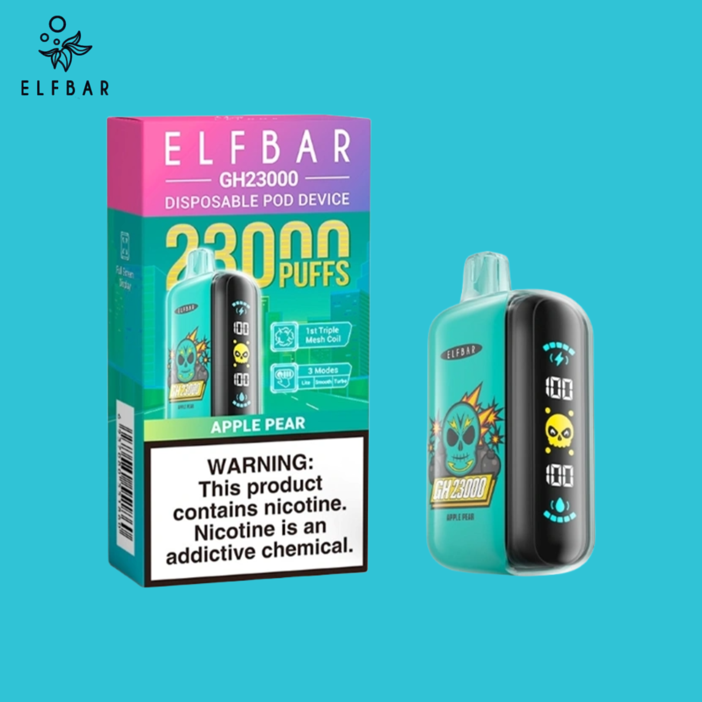 Elf Bar Vape 23000 Puffs Apple Pear 