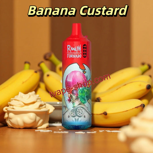 Banana Custard RandM Tornado 9000 Vape