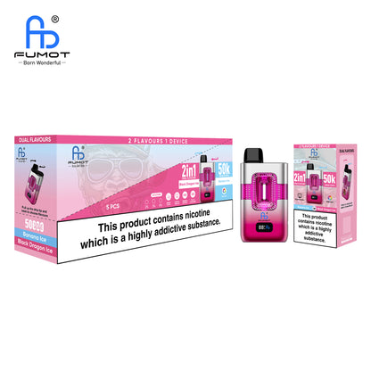 RandM Tornado 50K Puffs Banana Ice & Black Dragon Ice