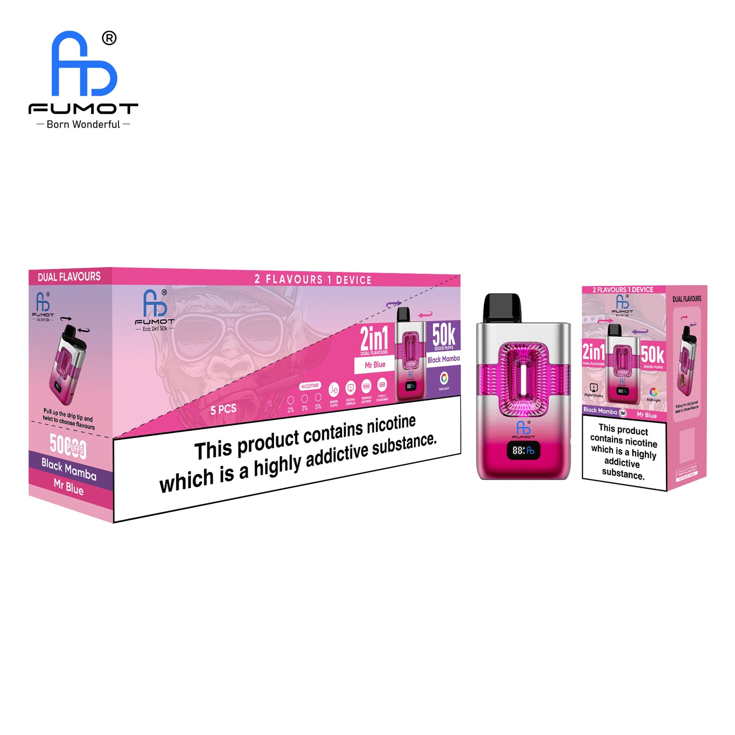 RandM Tornado 50K Züge Black Mamba & Mr Blue