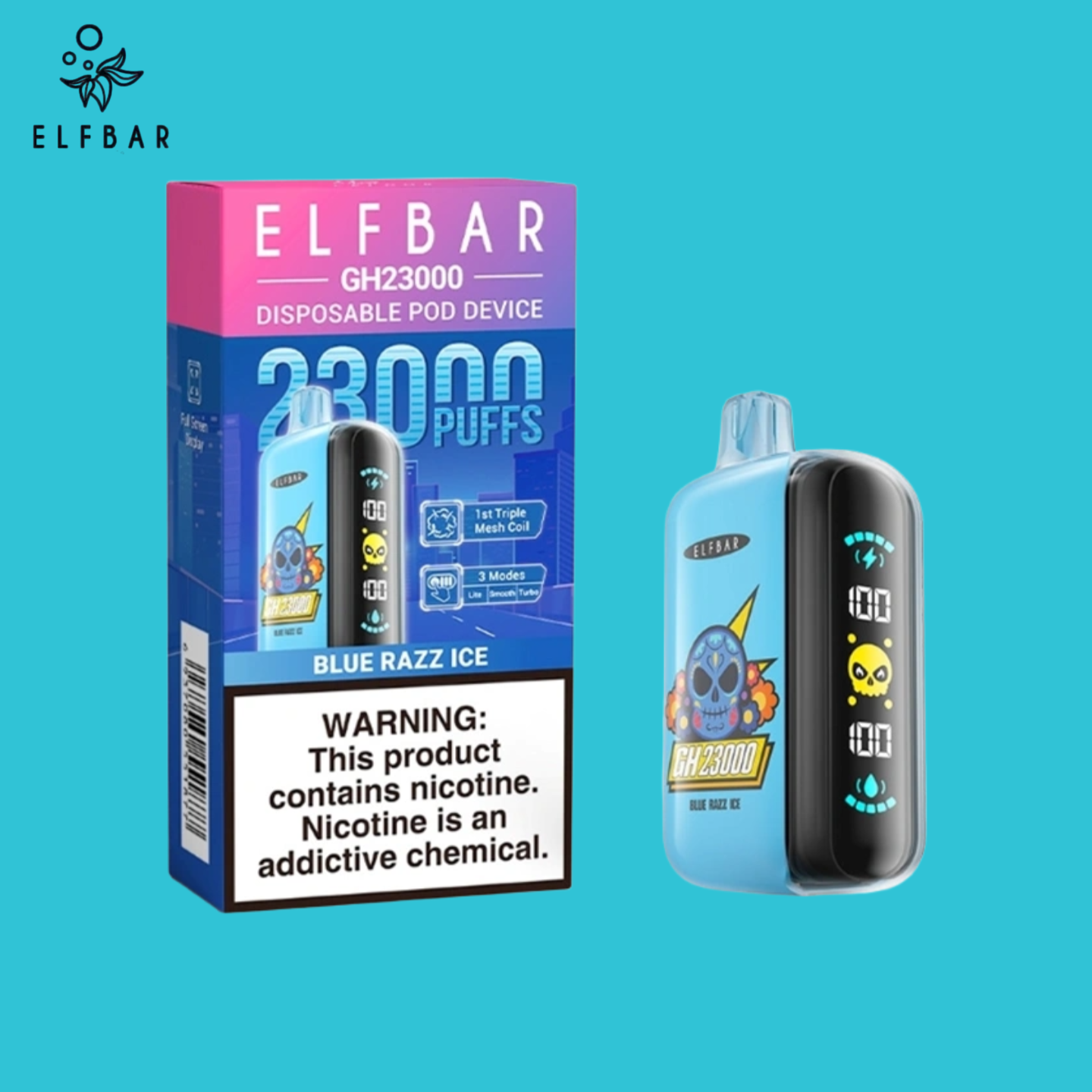 Blue Razz Ice Elf Bar GH23000 Vape