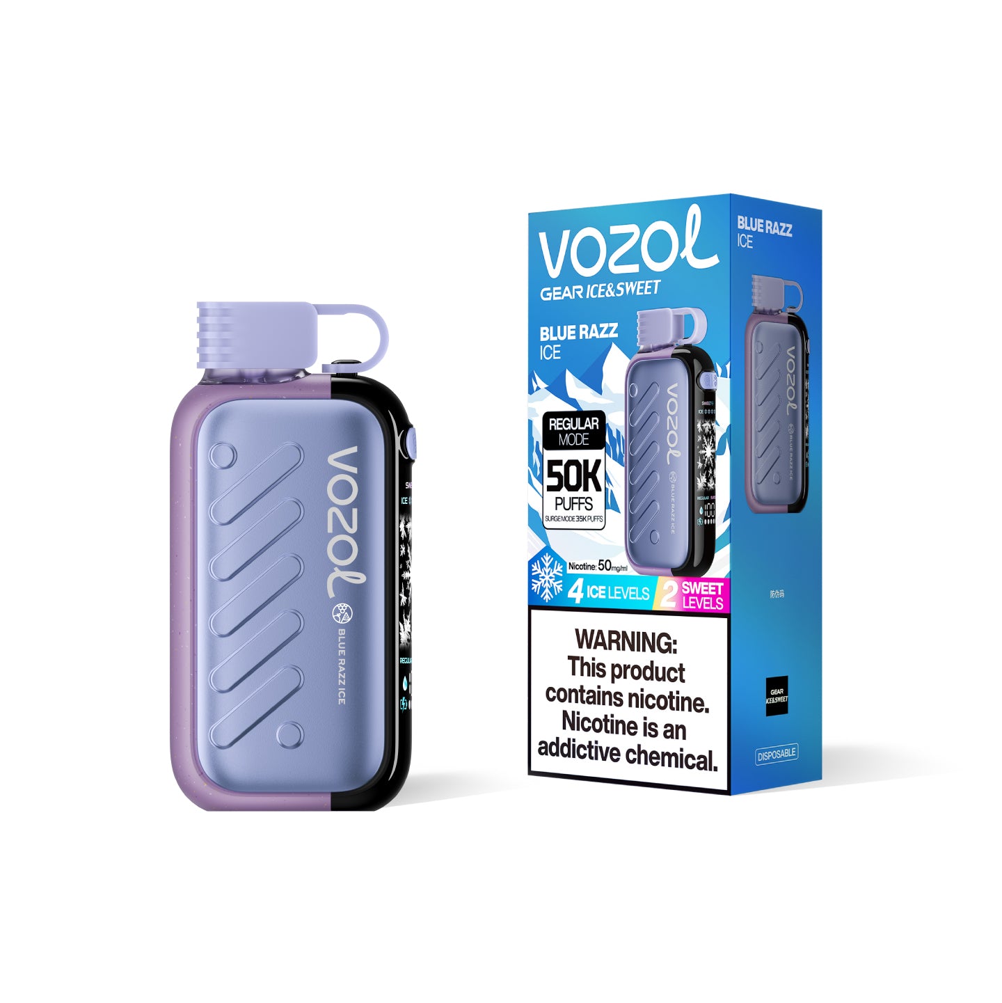 VOZOL Gear 50000 Vape Blue Razz Ice Geschmack