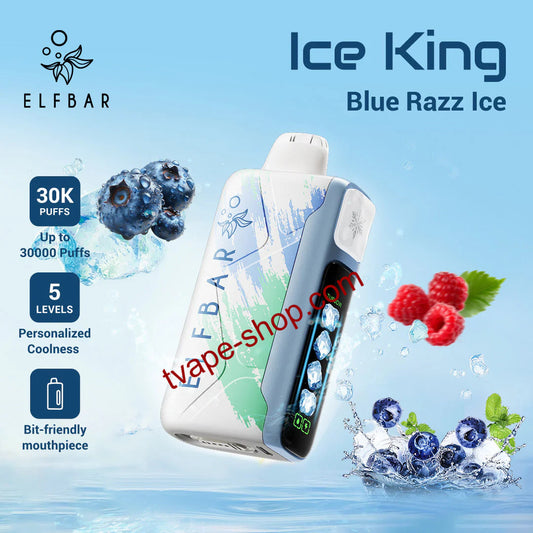 Blue Razz Ice ElfBar 30000 Züge Ice King Vape 