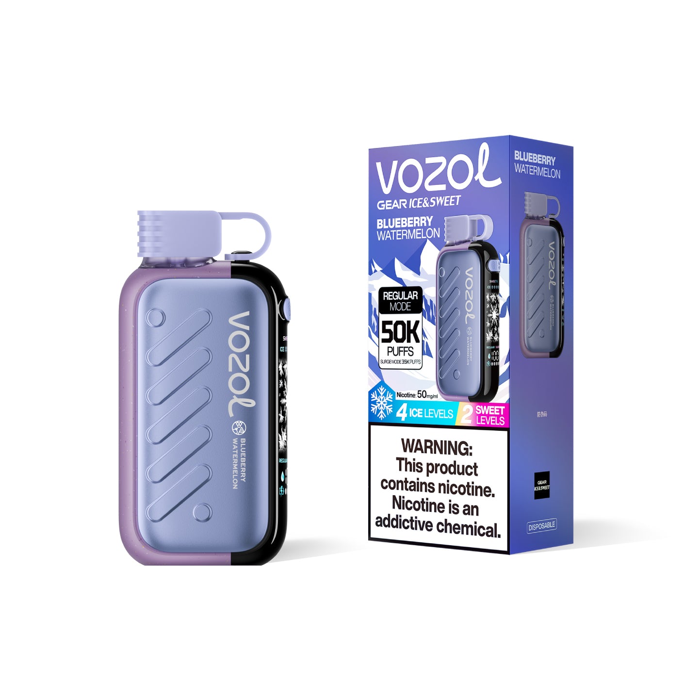 Blueberry Watermelon Geschmack VOZOL Gear 50000 Vape
