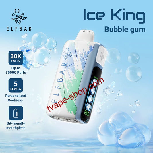Bubble Gum Elf Bar Vape 30000 Ice King 