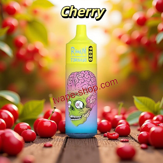 Cherry RandM Tornado 9000 Puffs Vape 