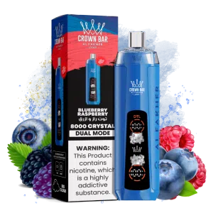 Al fakher Crown Bar 8000 Puffs Blueberry Raspberry