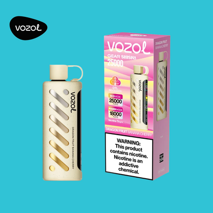 Vozol 25K Vape Dragon Fruit Banana Cherry