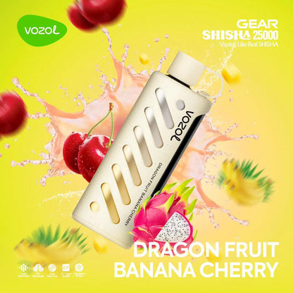 Vozol 25K Vape Dragon Fruit Banana Cherry